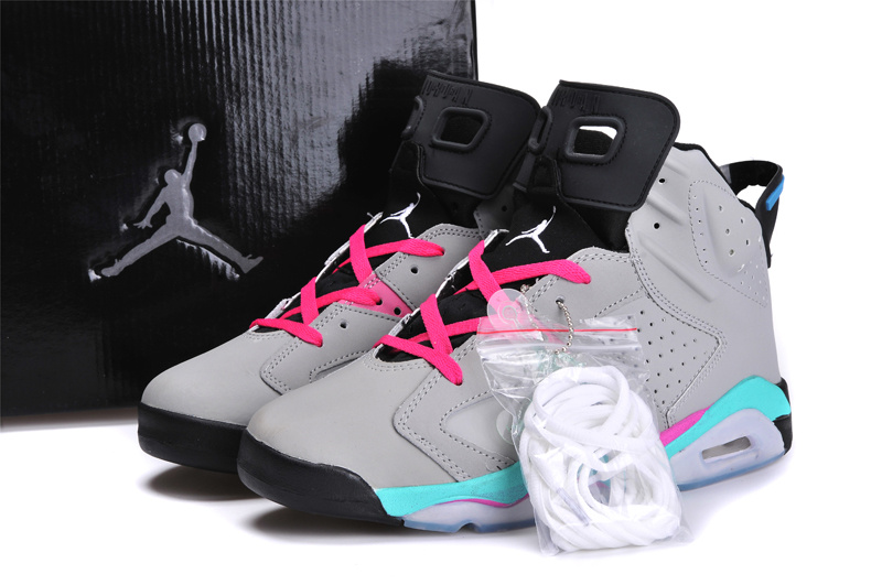 Air Jordan 6 Mens Shoes Gray/Red/Greem Online